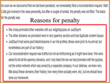 Reasons for penalty